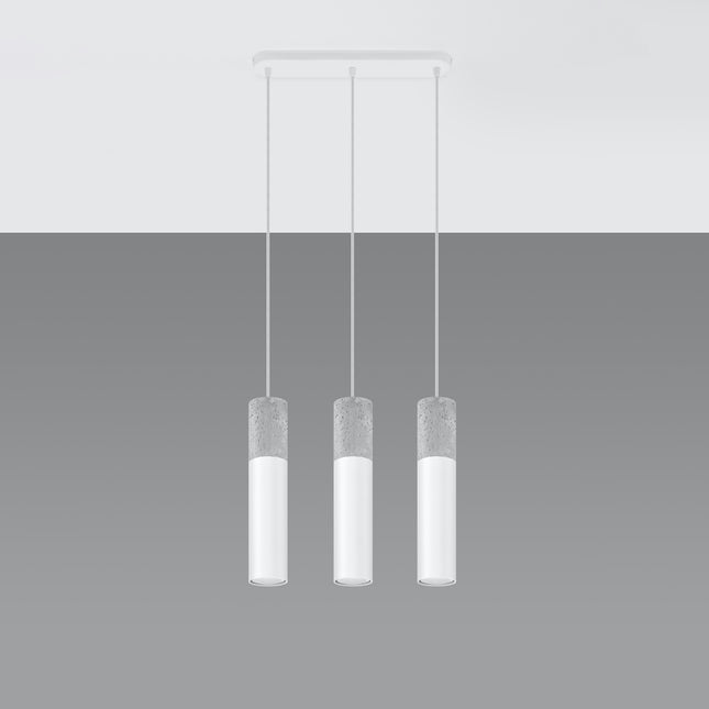 Column 3L white hanging lamp