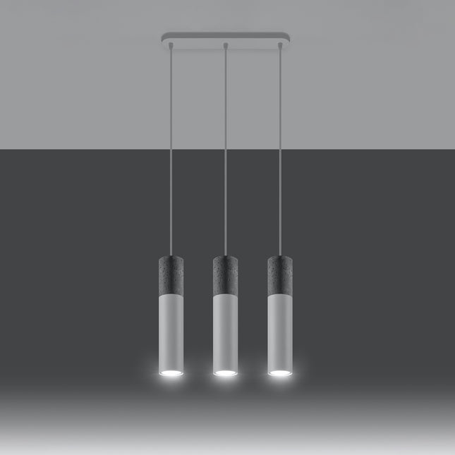 Column 3L white hanging lamp