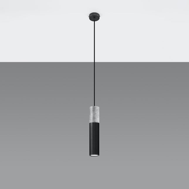 Column 1 black hanging lamp