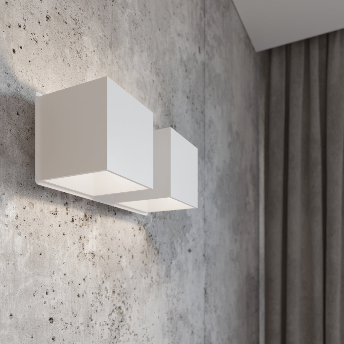 Applique Cube LED 2 blanc
