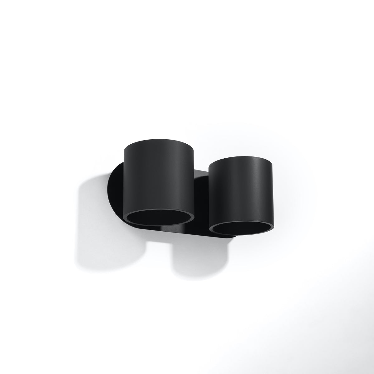 Applique Forme Cylindrique Murale 2 noir