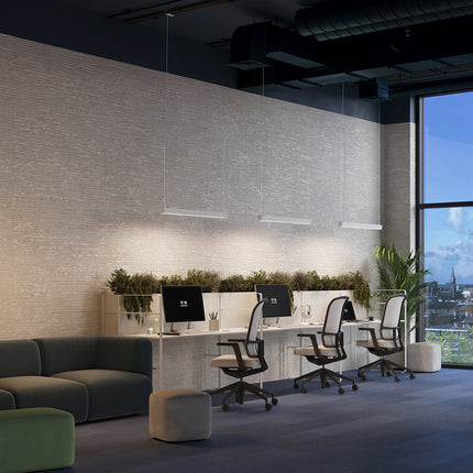 Lámpara colgante de barra moderna 118 blanca