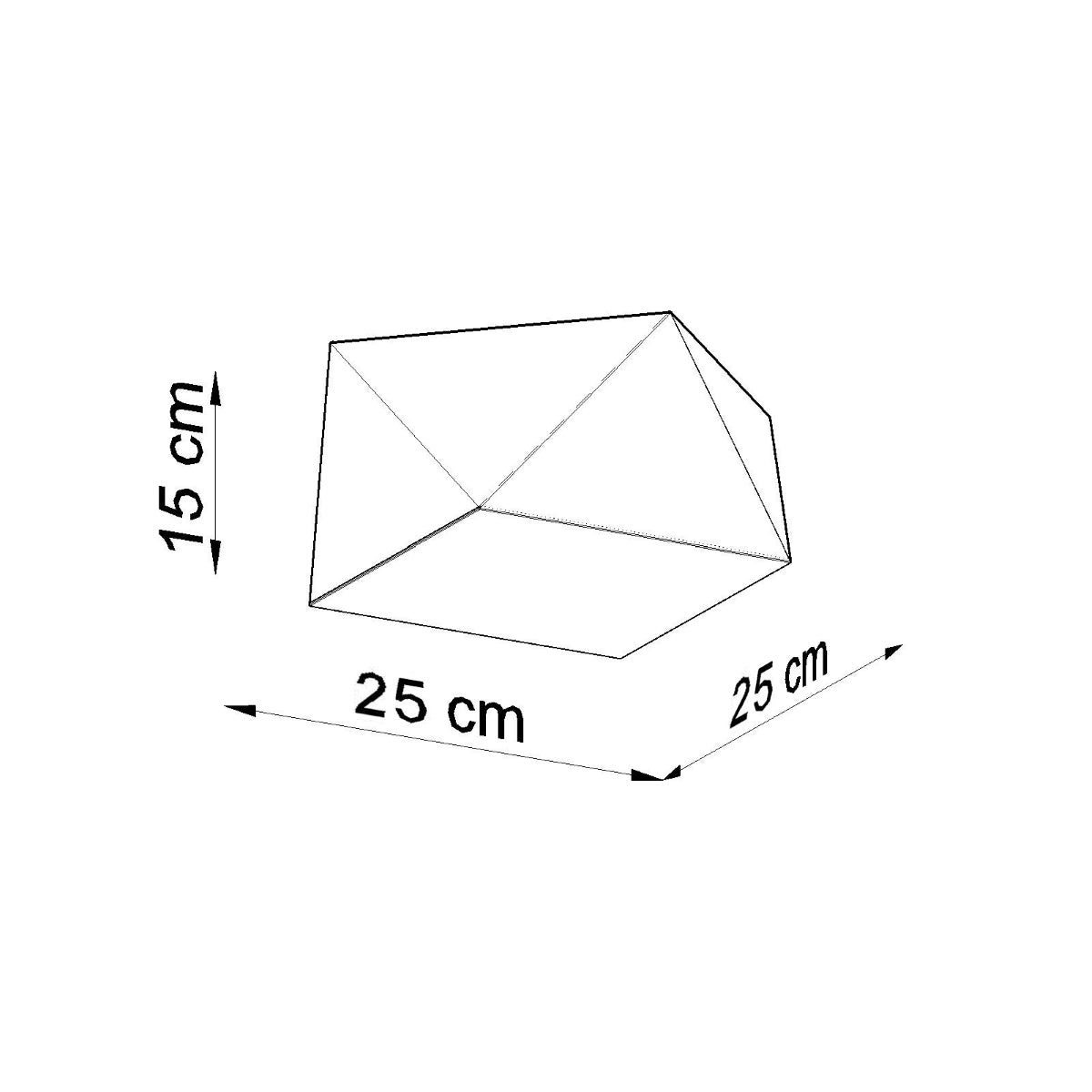 Plafonnier Géométrique Hexa 25 blanc