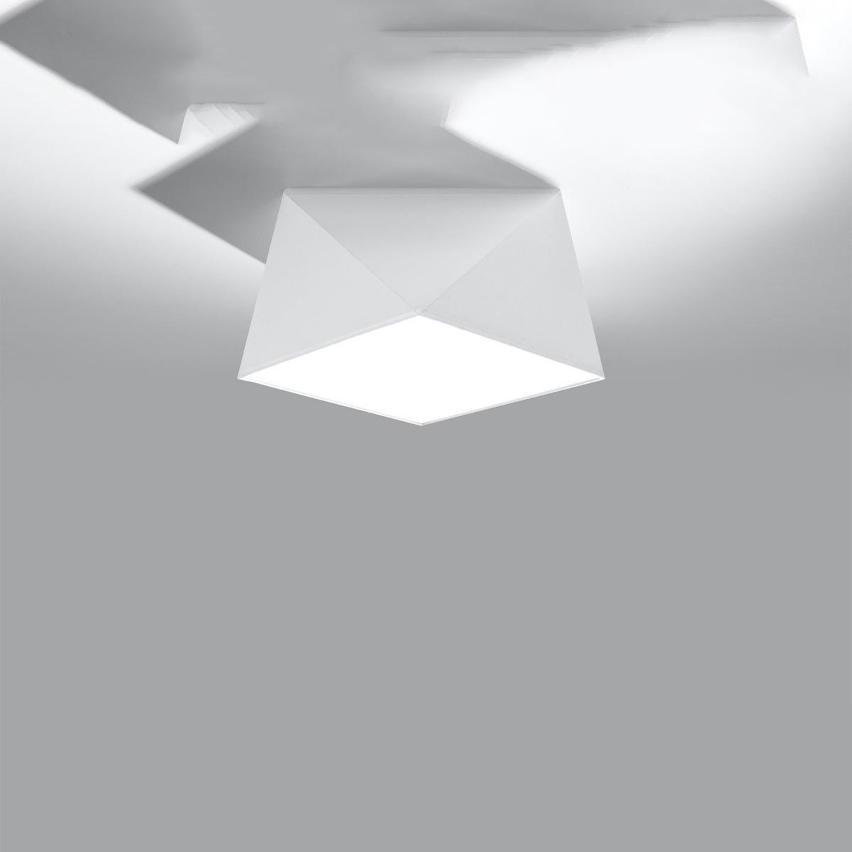 Plafonnier Géométrique Hexa 25 blanc