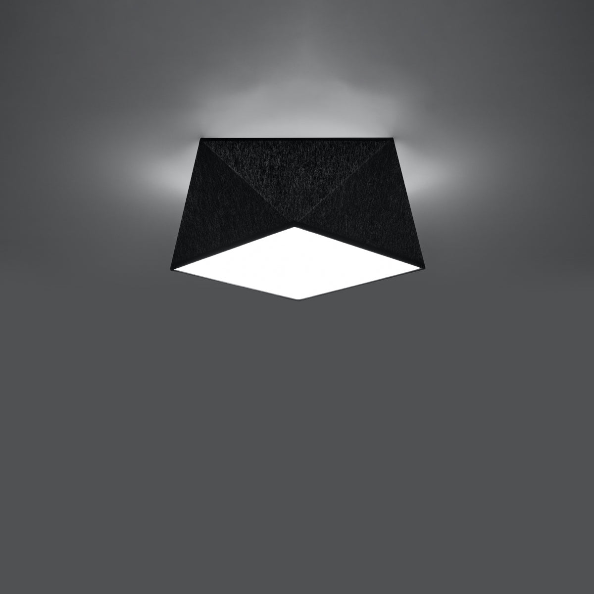 Plafonnier Géométrique Hexa 25 noir