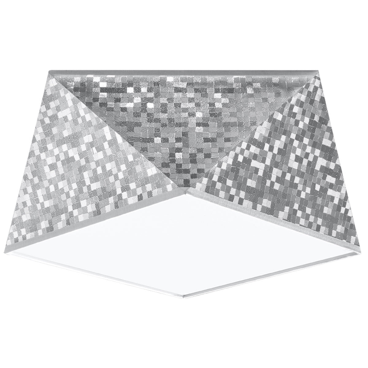 Plafonnier Géométrique Hexa 25 argent
