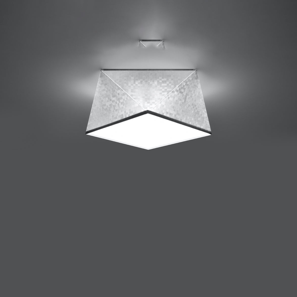 Plafonnier Géométrique Hexa 25 argent
