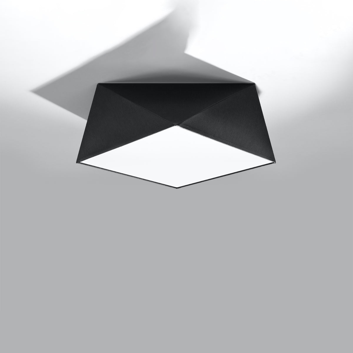 Geometric Hexa 35 ceiling light black