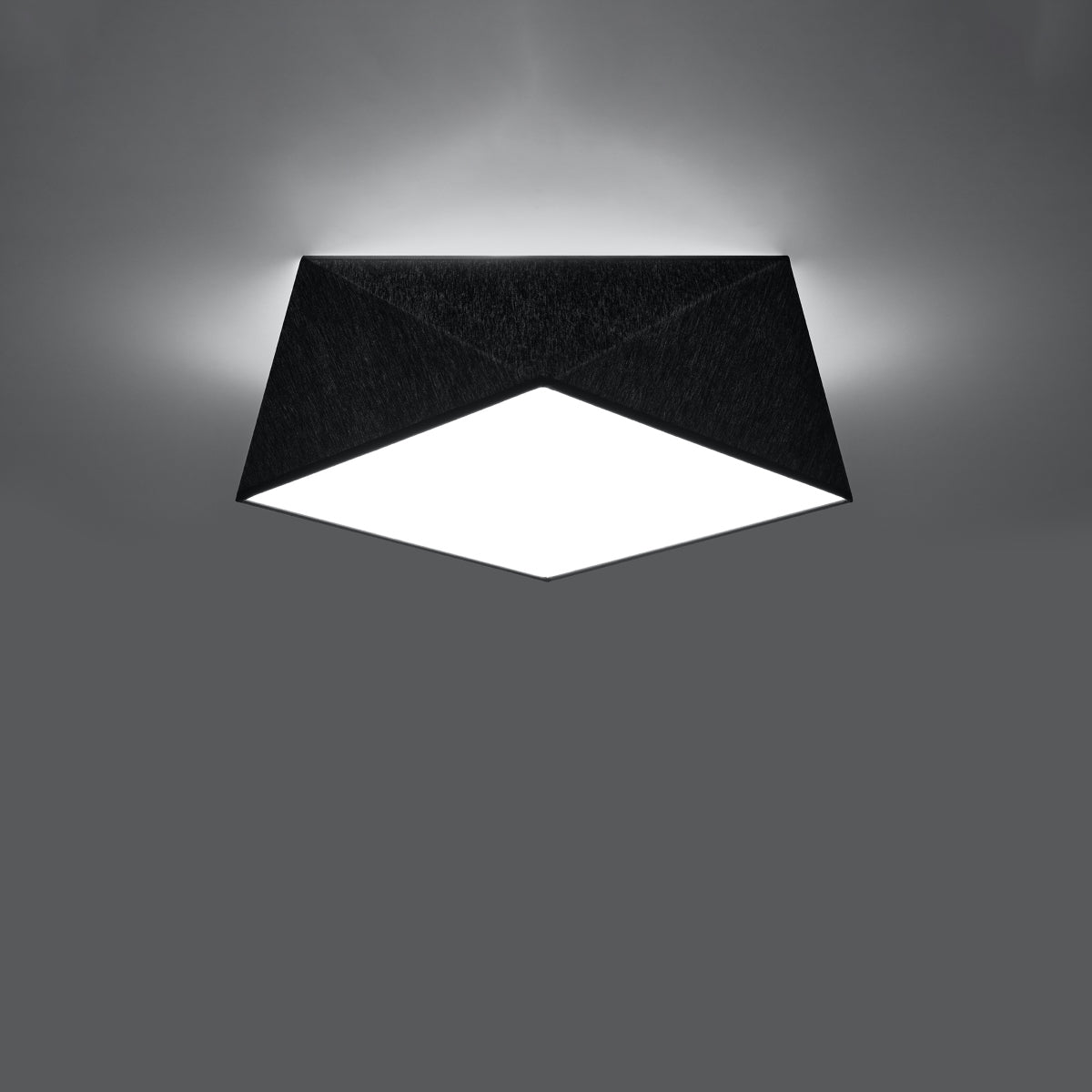 Geometric Hexa 35 ceiling light black