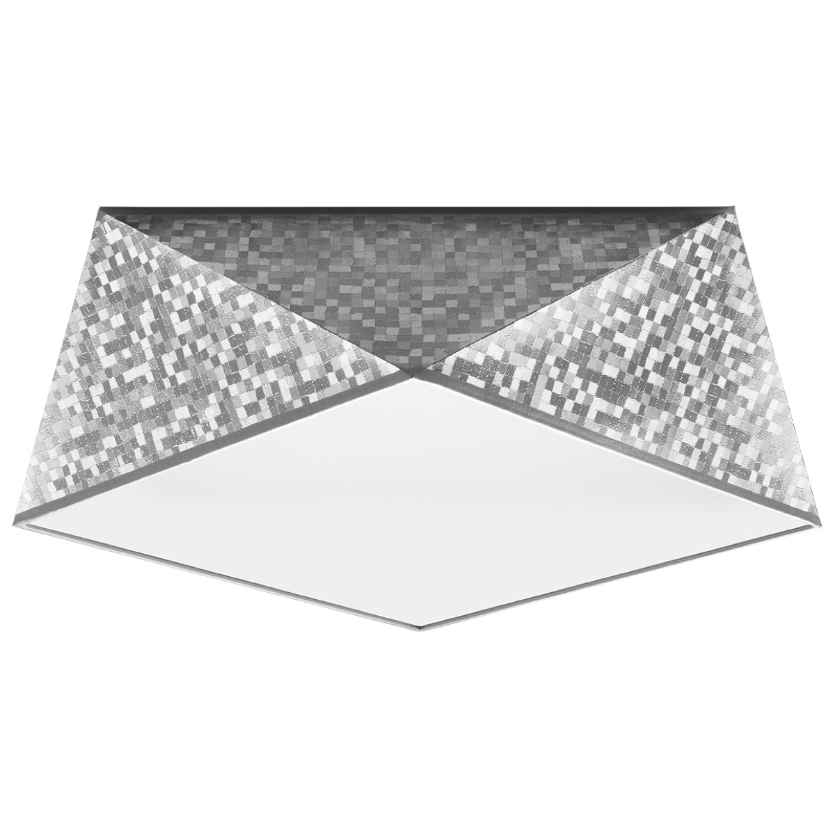 Geometric Ceiling Light Hexa 35 Silver