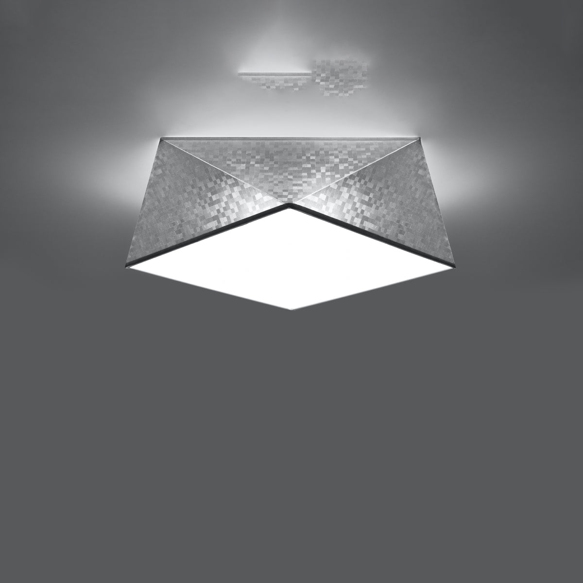 Geometric Ceiling Light Hexa 35 Silver