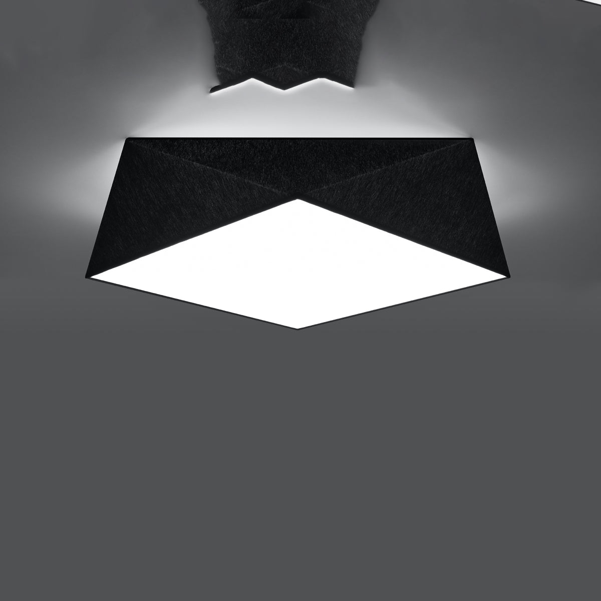 Geometric Ceiling Light Hexa 45 Black