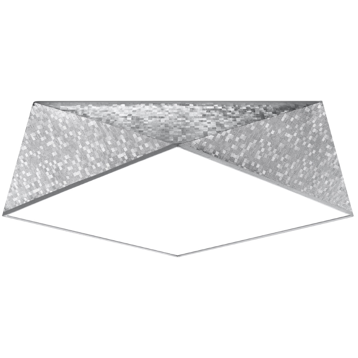 Plafonnier Géométrique Hexa 45 argent