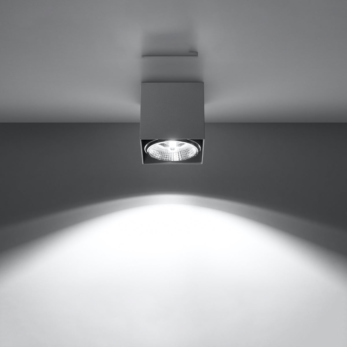 Sobre Square Grey Ceiling Light