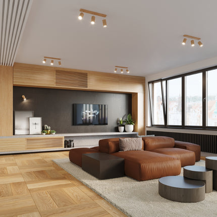 Minimalist Natural Wood Ceiling Light 2