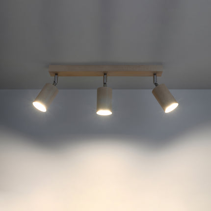 Minimalist Natural Wood Ceiling Light 3