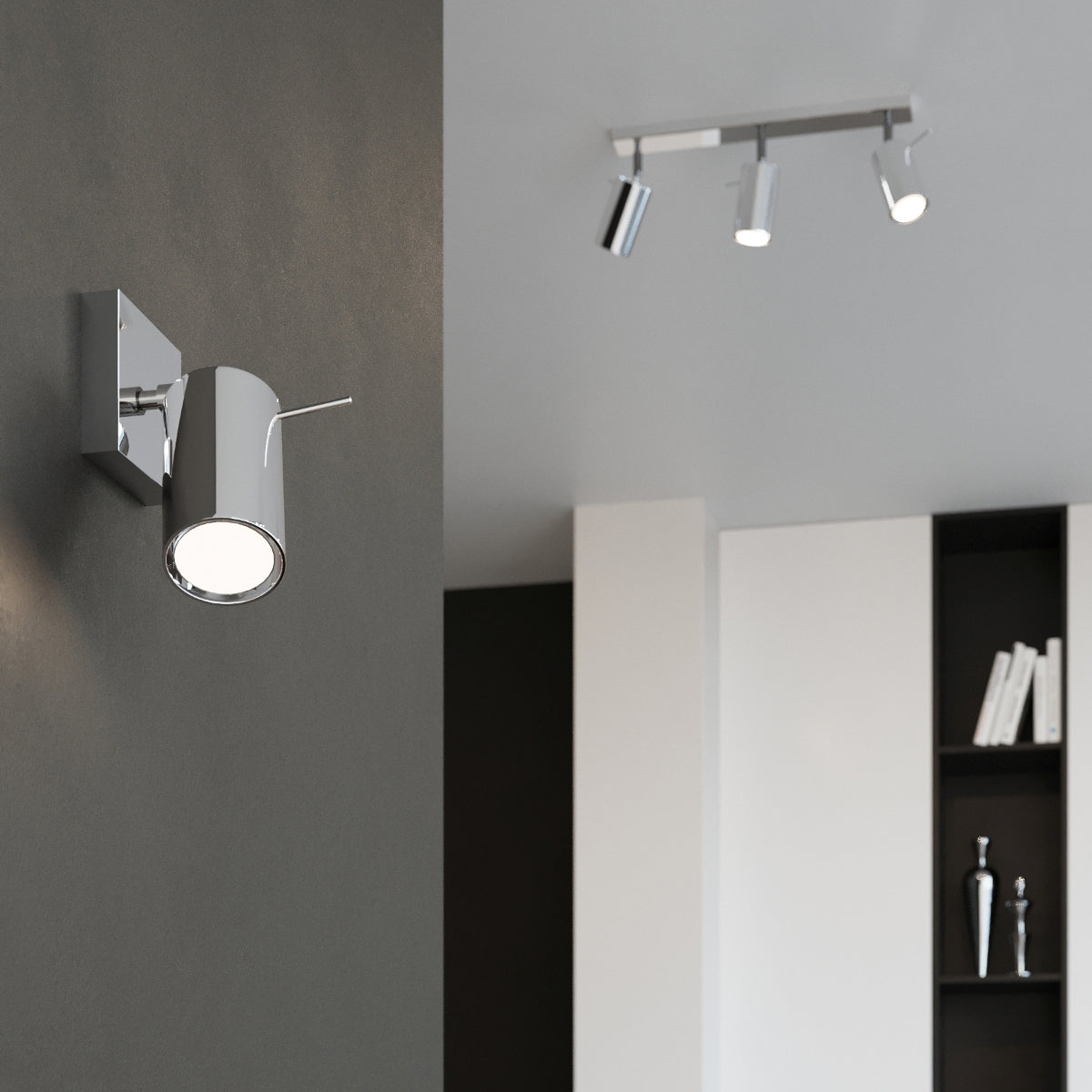 Plafonnier Directionnelle 4L LED chrome