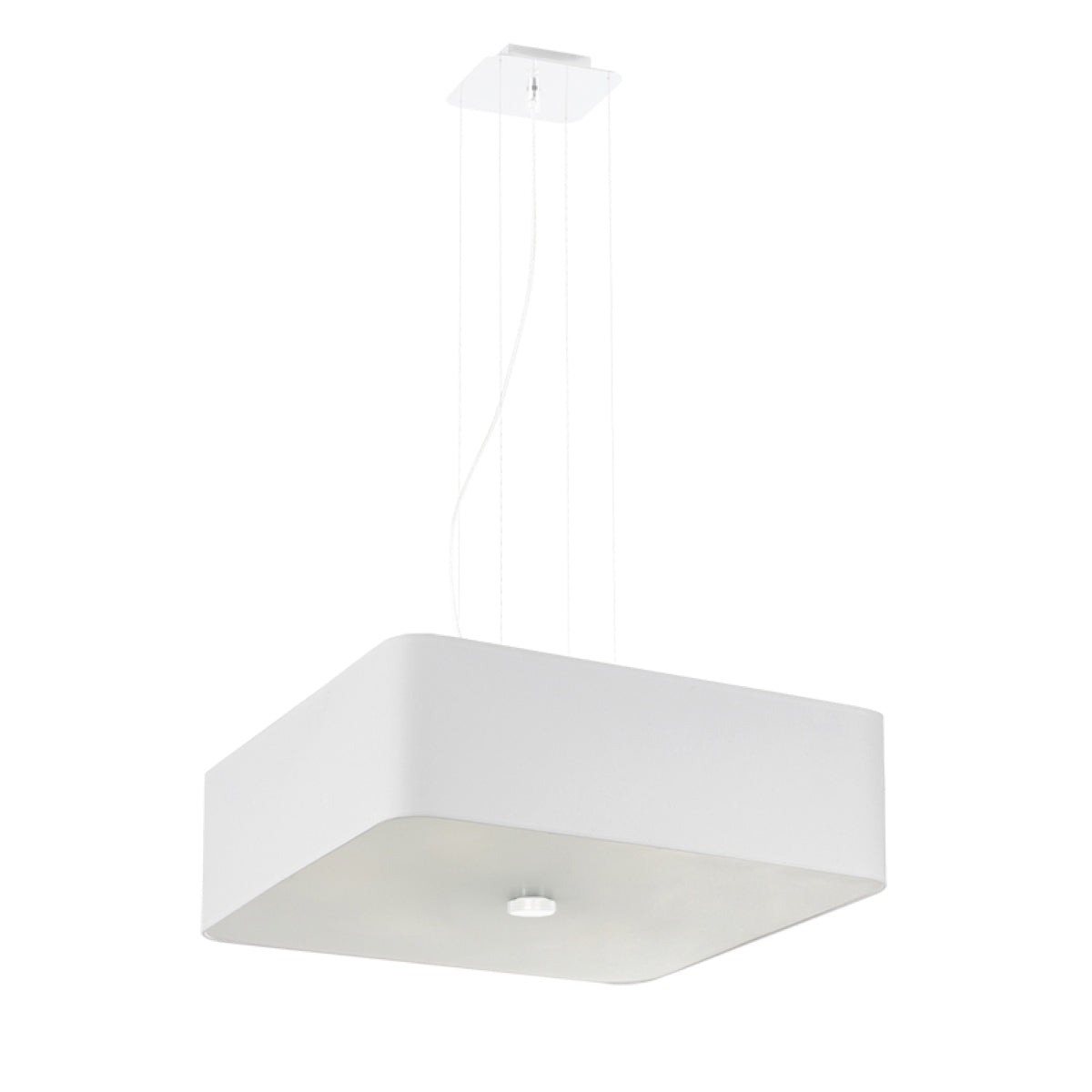 Lustre Carré Plein 45 blanc