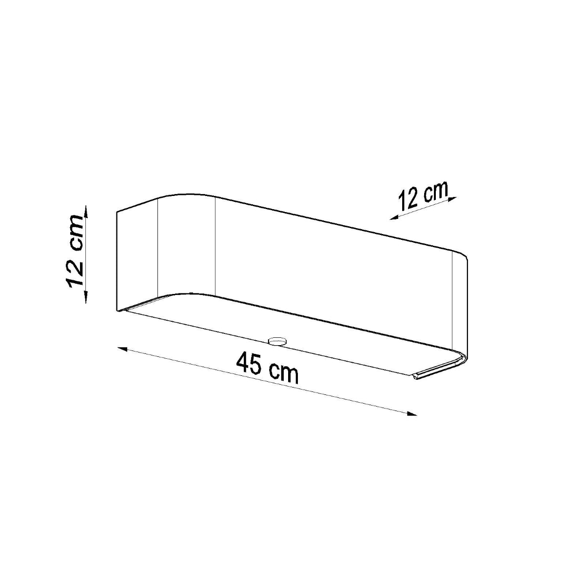 Applique Carré Plein blanc