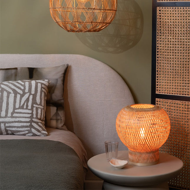 Lampe de Table Barbados Bambou Naturel 25 cm