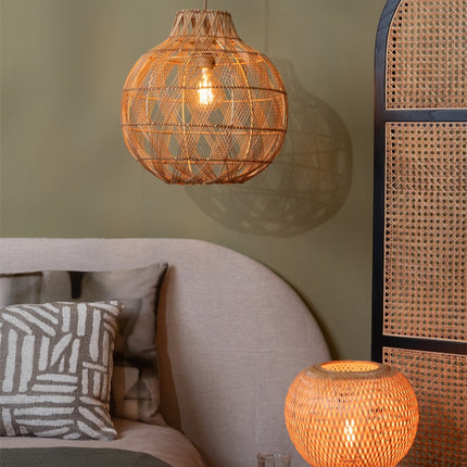 Barbados Tischlampe aus natürlichem Bambus, 25 cm