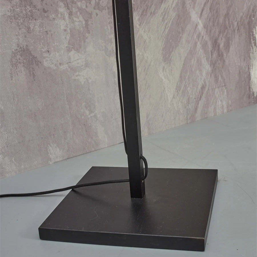 Lampadaire Bhutan Bambou Noir et Naturel 130cm