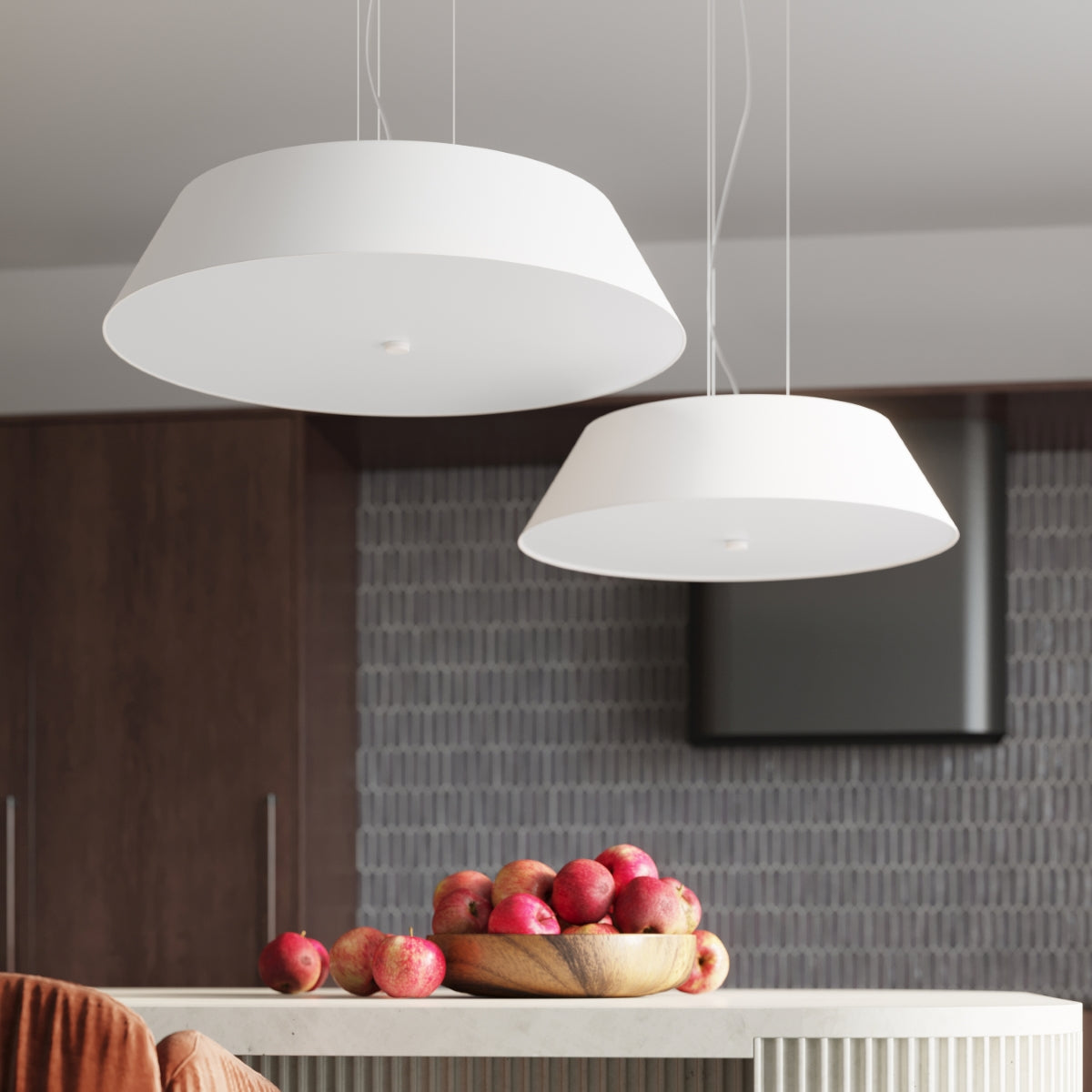 Trapeze 70 white ceiling light