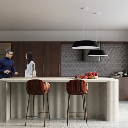 Plafonnier Trapèze 70 noir