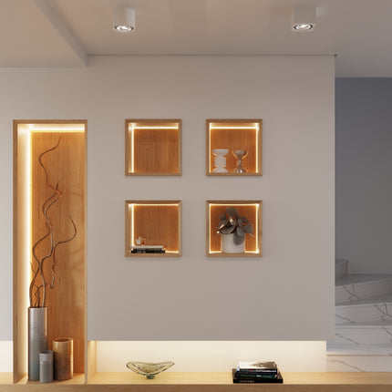 Lámpara de techo LED minimalista con forma de cubo