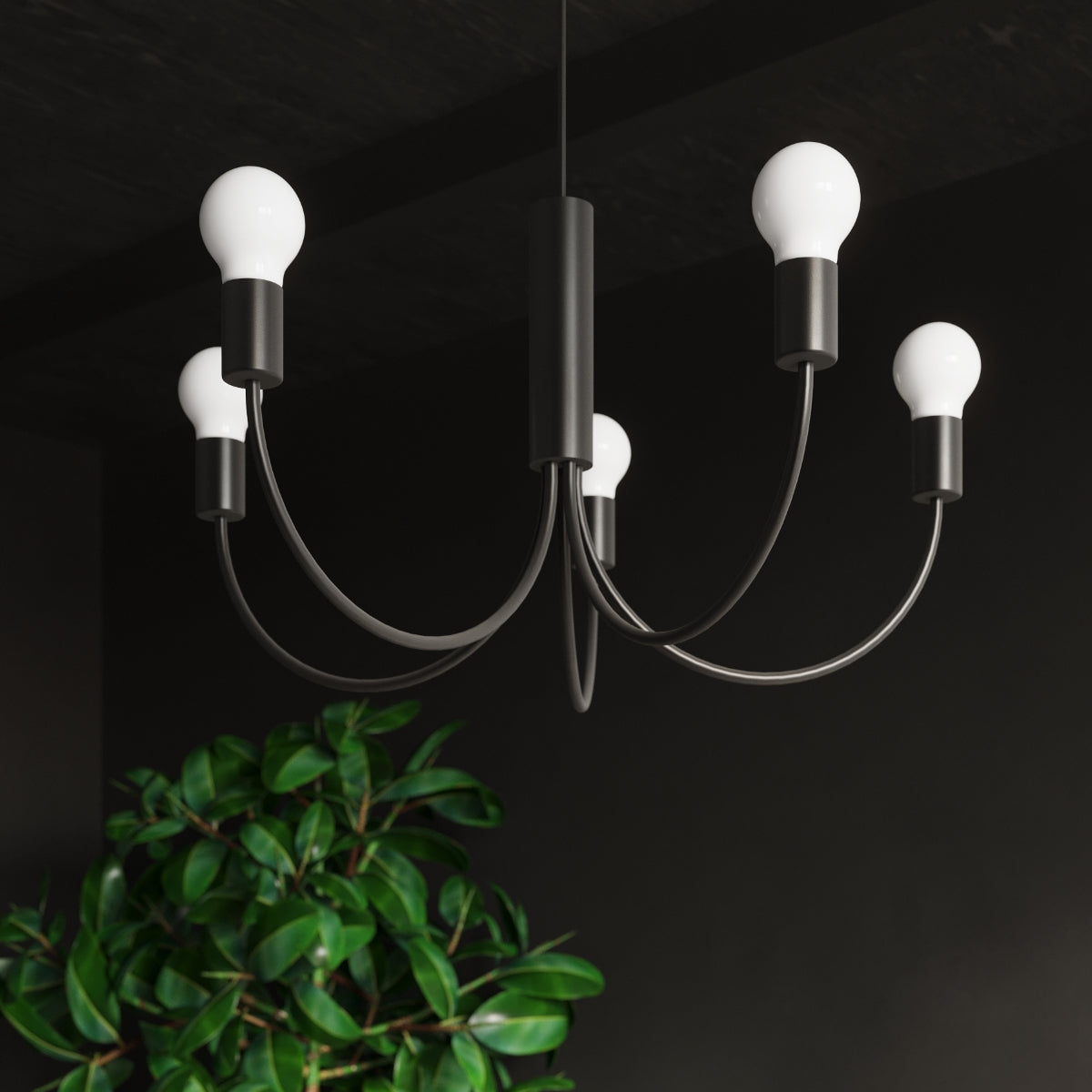 Lustre Tradition & Moderne 3 noir