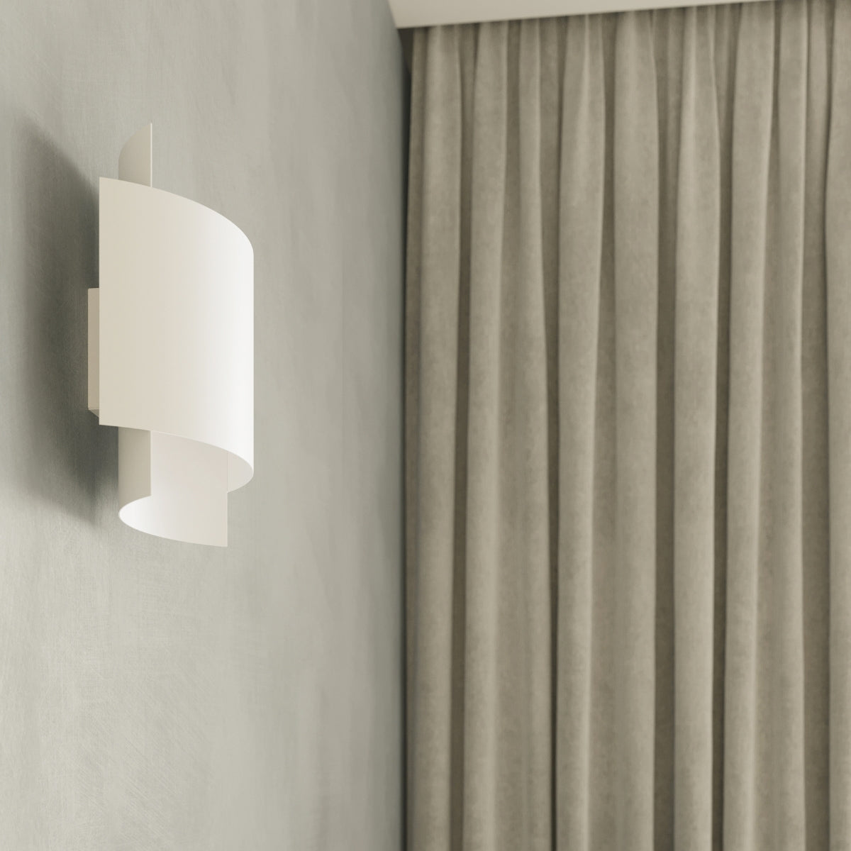 Double Arc Wall Light White