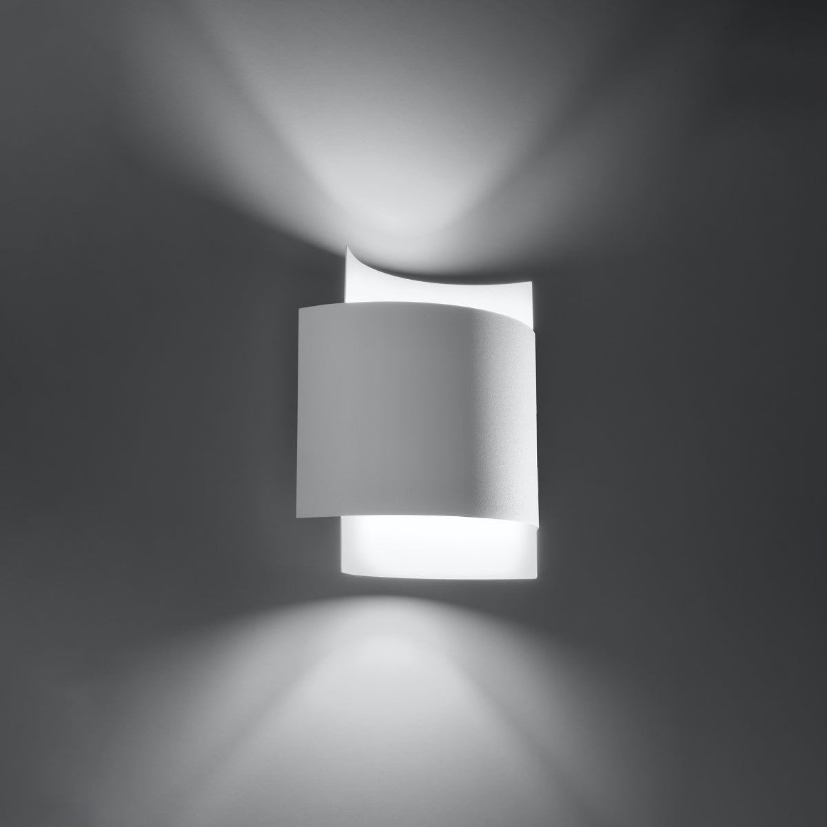 Double Arc Wall Light White