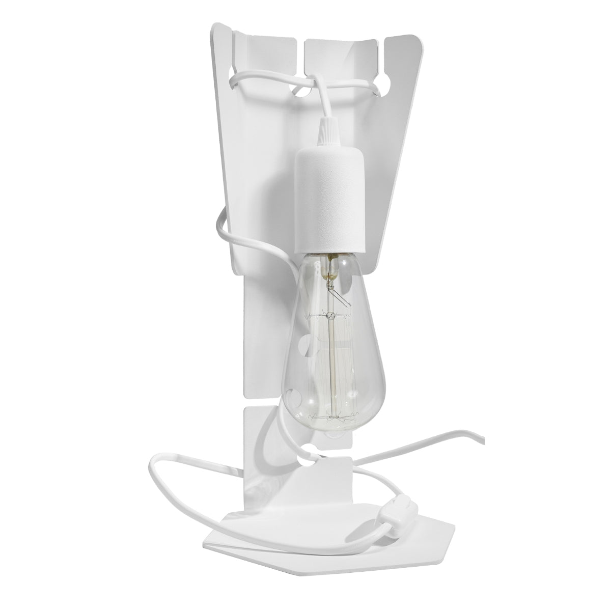 Lampe de table Arby en Acier blanc
