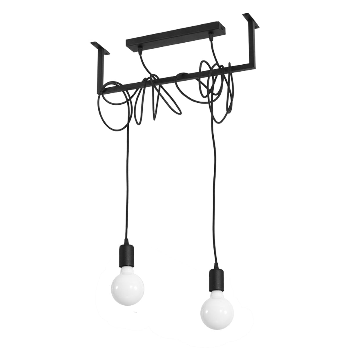 Lustre Entrelacs 2 noir