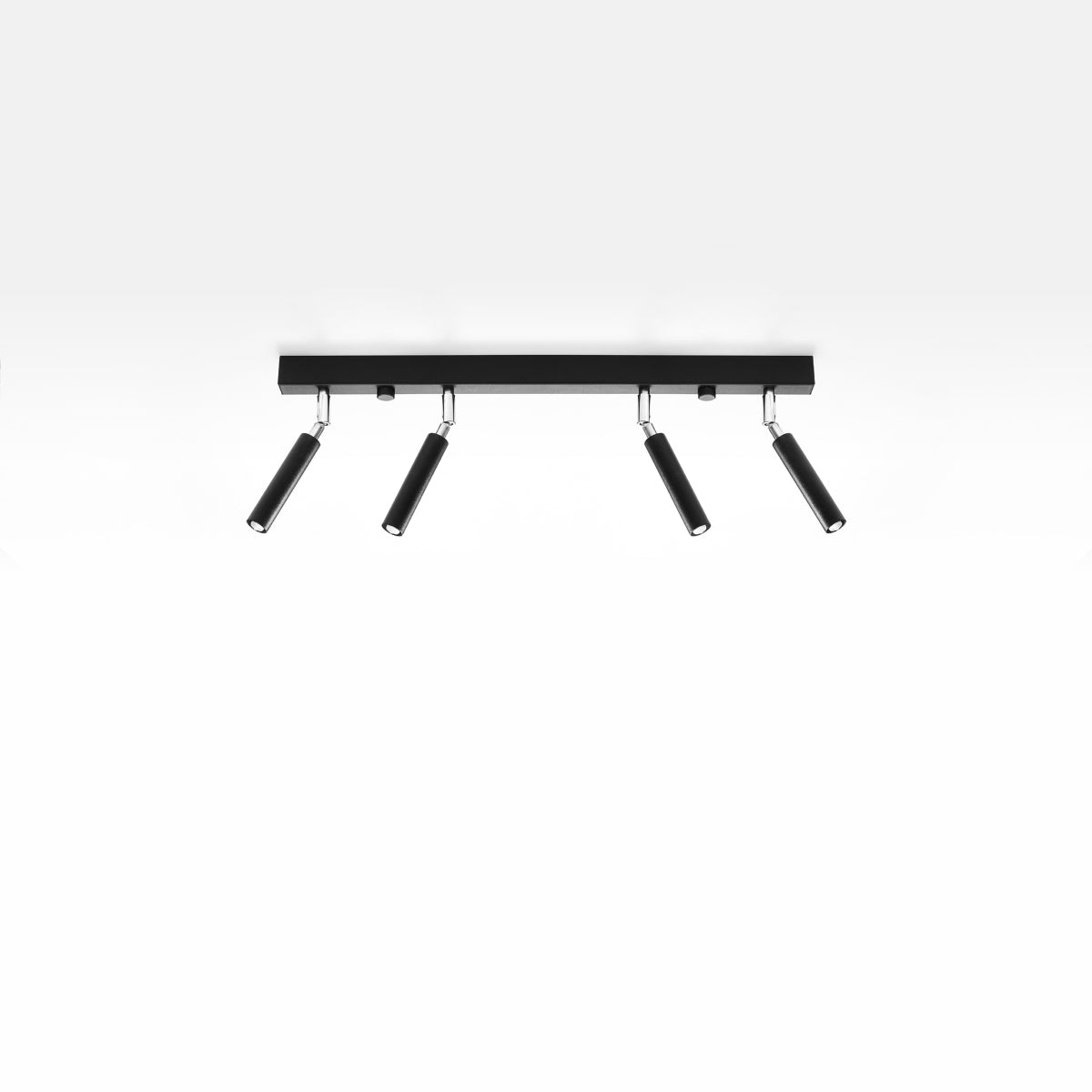 Plafonnier Acier Réglable Minimaliste 4 noir