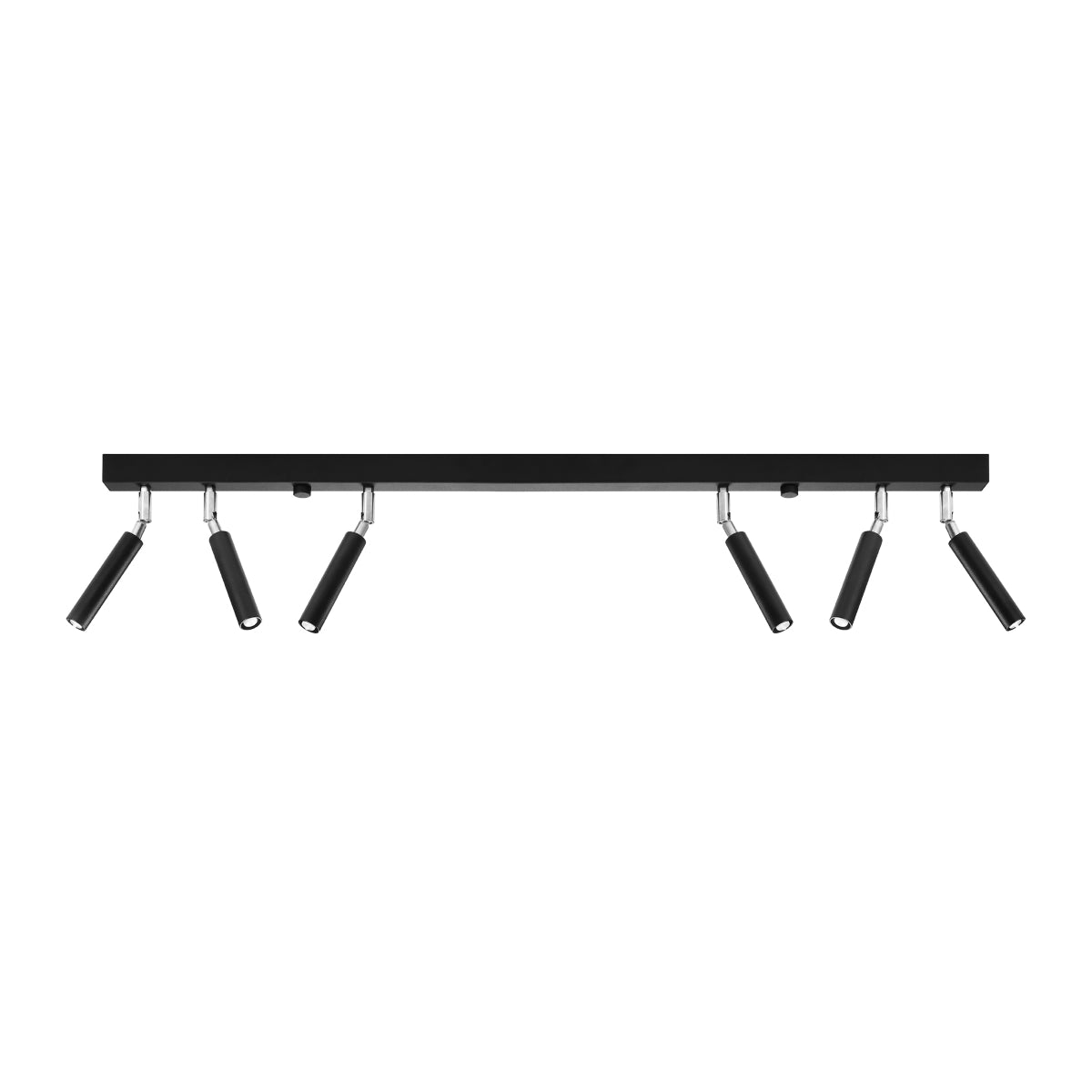 Plafonnier Acier Réglable Minimaliste 6 noir