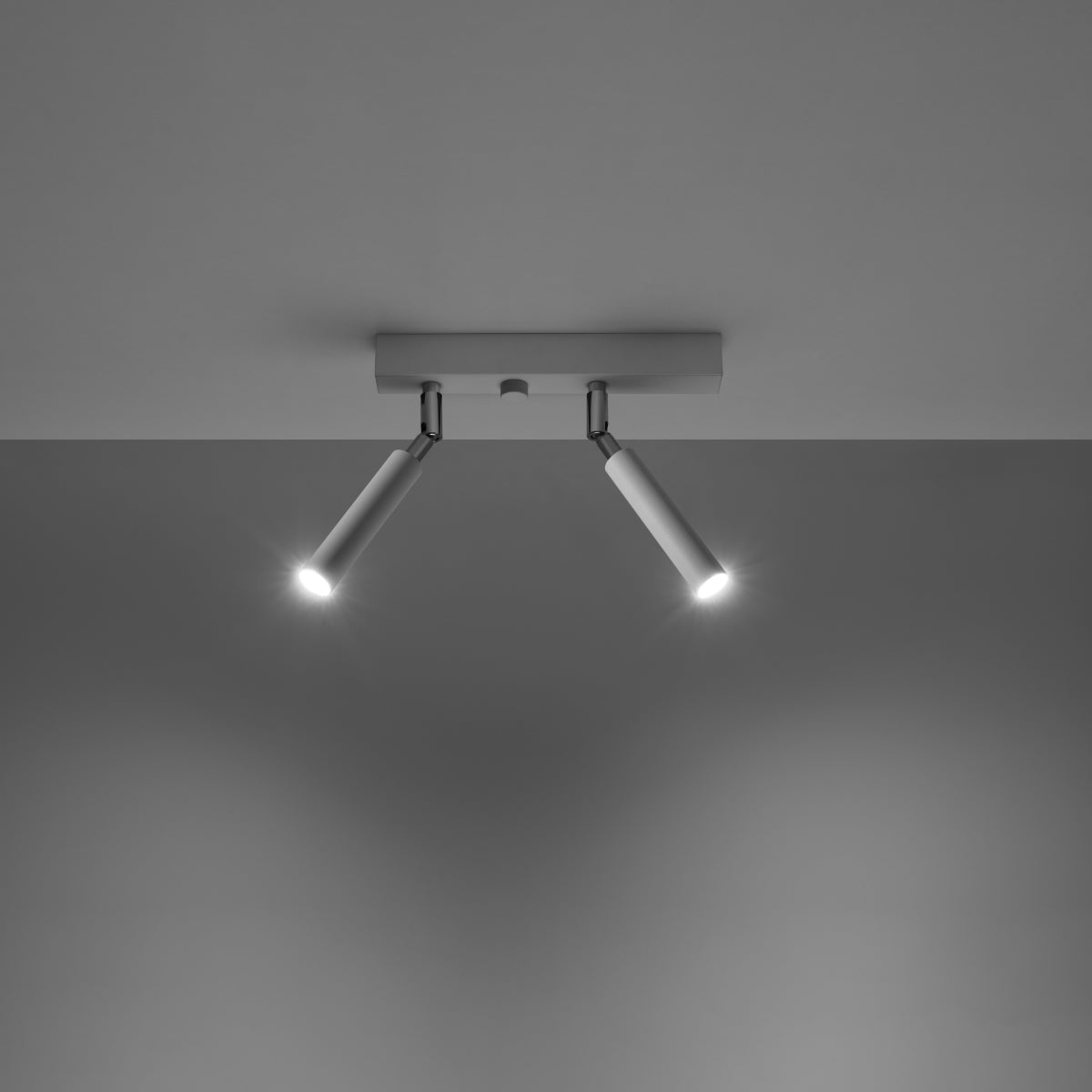 Plafonnier Acier Réglable Minimaliste 2 blanc