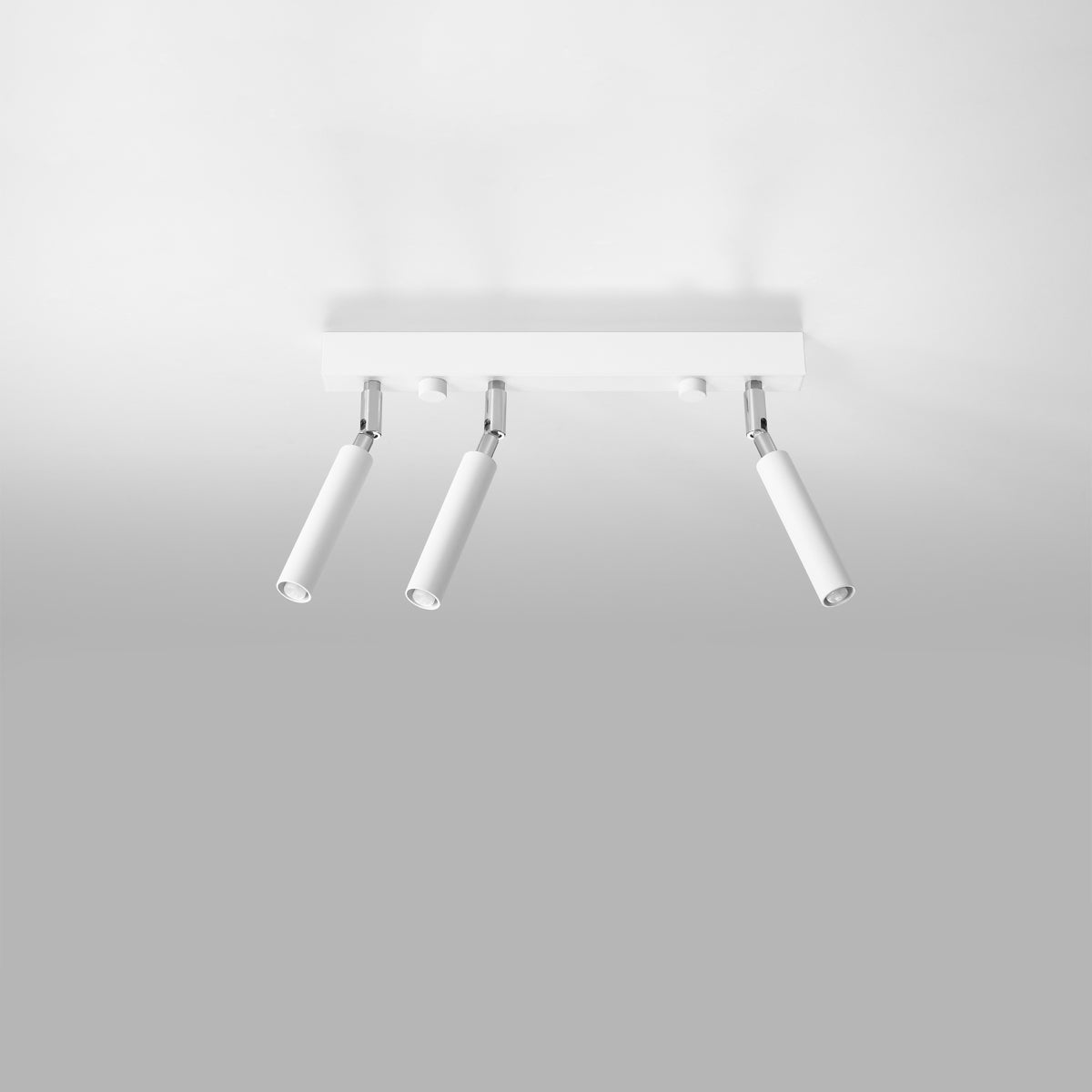 Minimalistische verstellbare Deckenleuchte 3 aus Stahl weiß