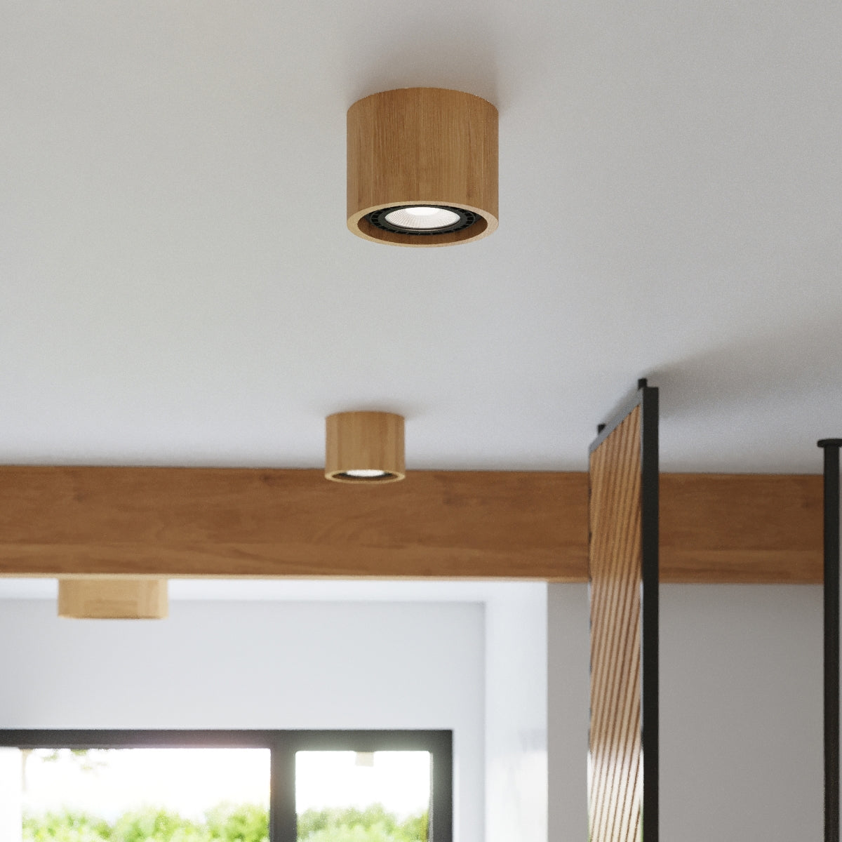 Modern Basic 2 ceiling light natural wood