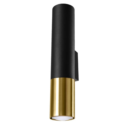 Aplique de pared Duo Metallic negro/dorado
