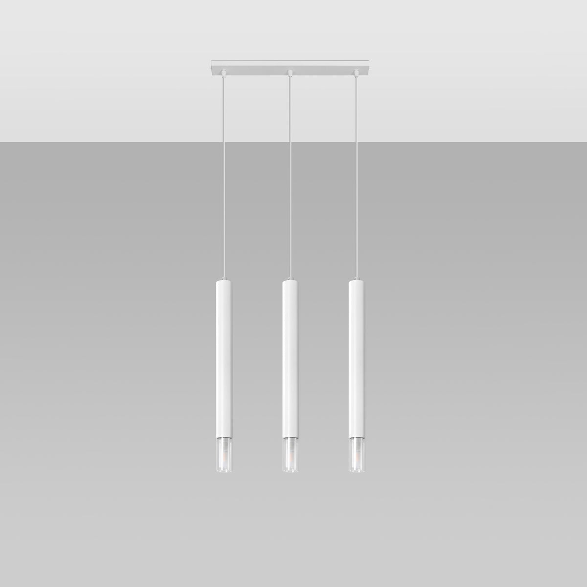 Suspension Ligne Claire 3 blanc
