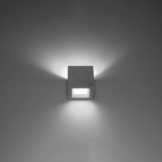 Concrete Cube Wall Light