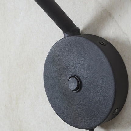 Bordeauxschwarze GU10-Wandleuchte