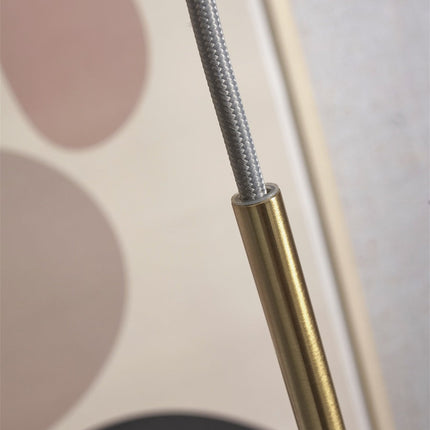 Lámpara colgante de globo dorado de mármol de Carrara S