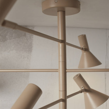 Lámpara de techo Izmir de 3 brazos color arena