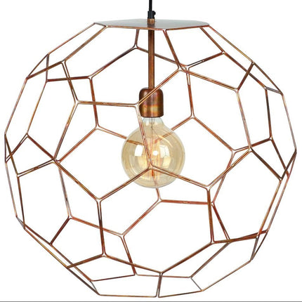 Lámpara colgante Marrakech de alambre de cobre – Ø55 cm
