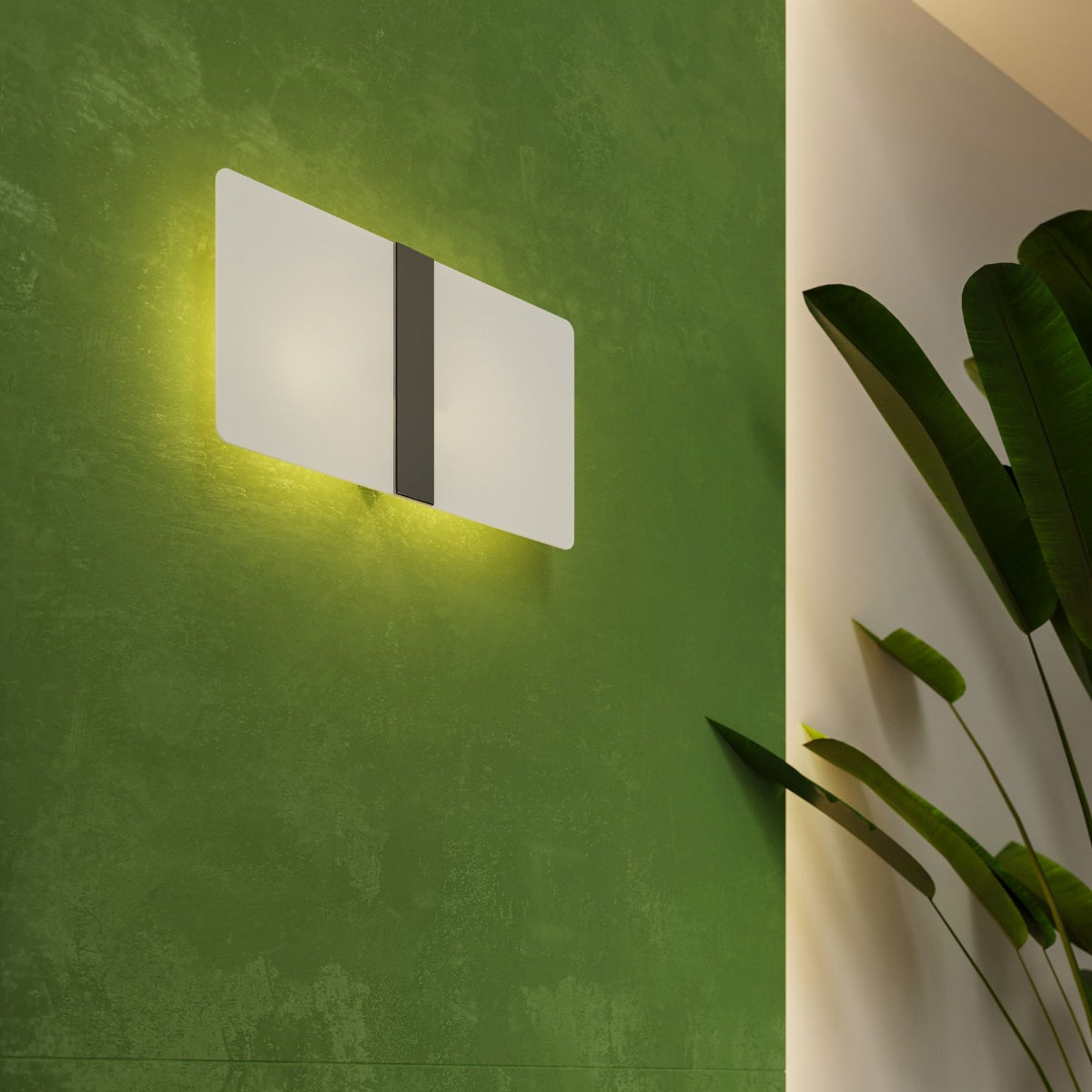 Plafonnier Rectangle en Verre