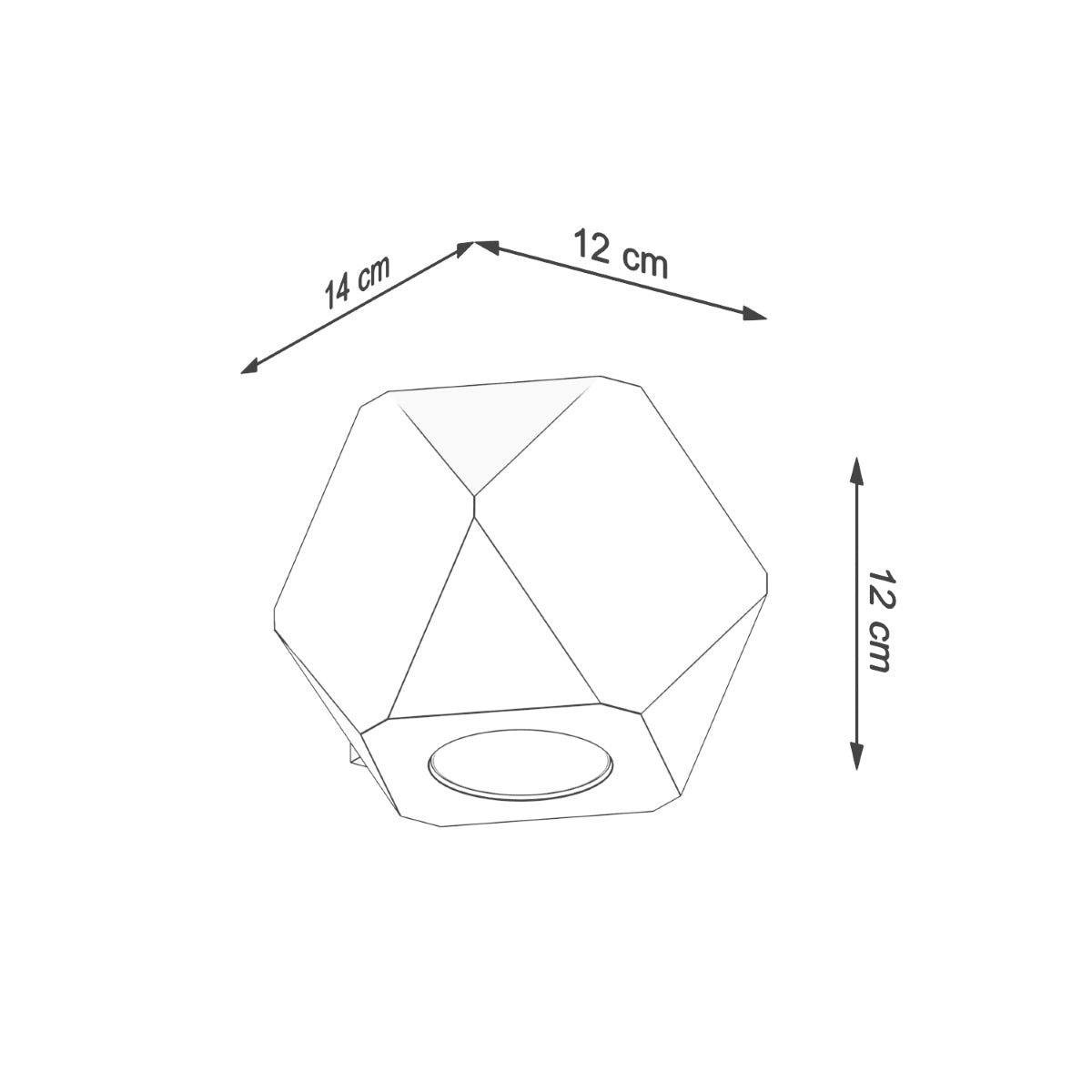 Applique Multi-Facettes bois naturel