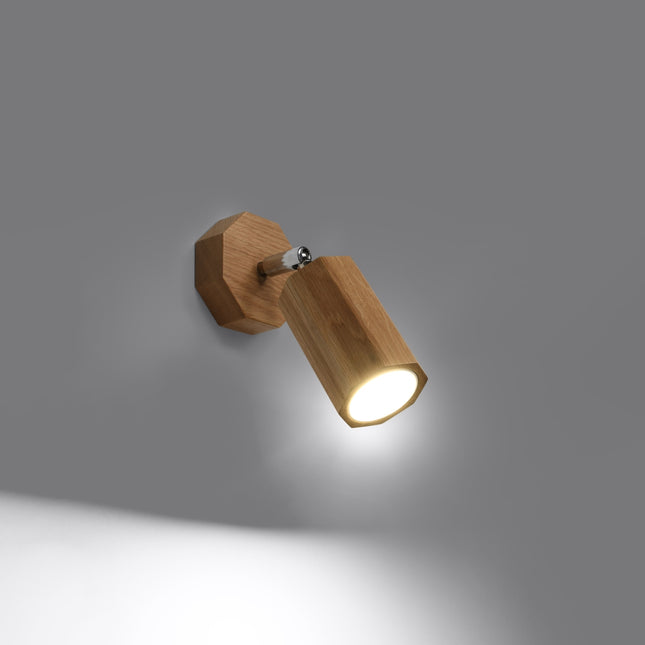 Oak Carved Wall Sconce
