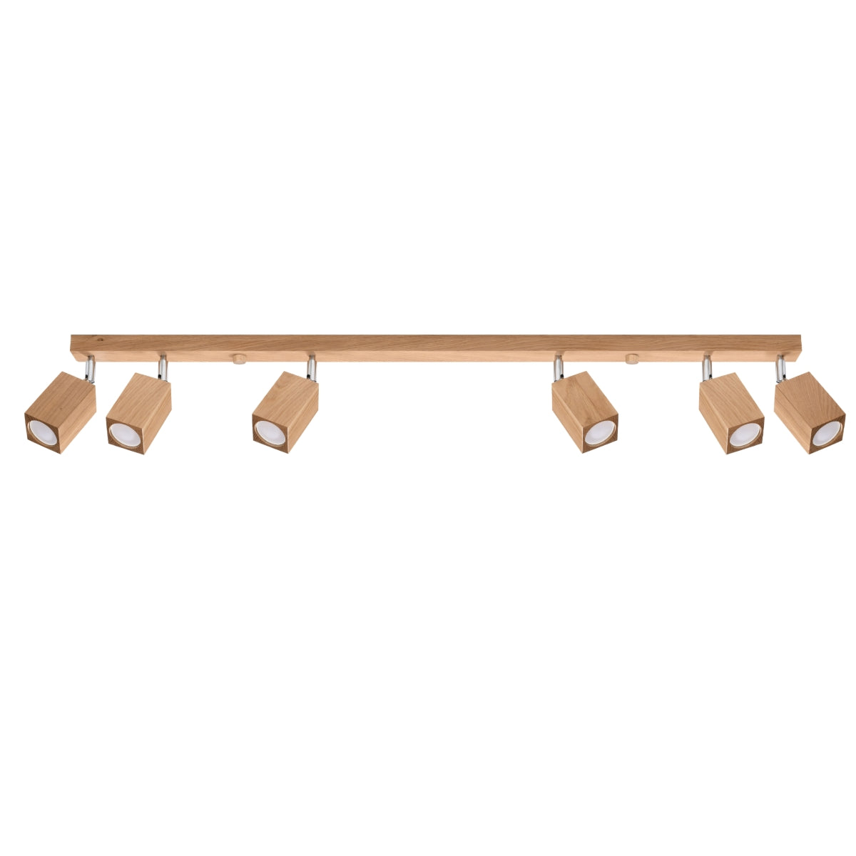 Plafonnier Facette Cubique 6 en chêne